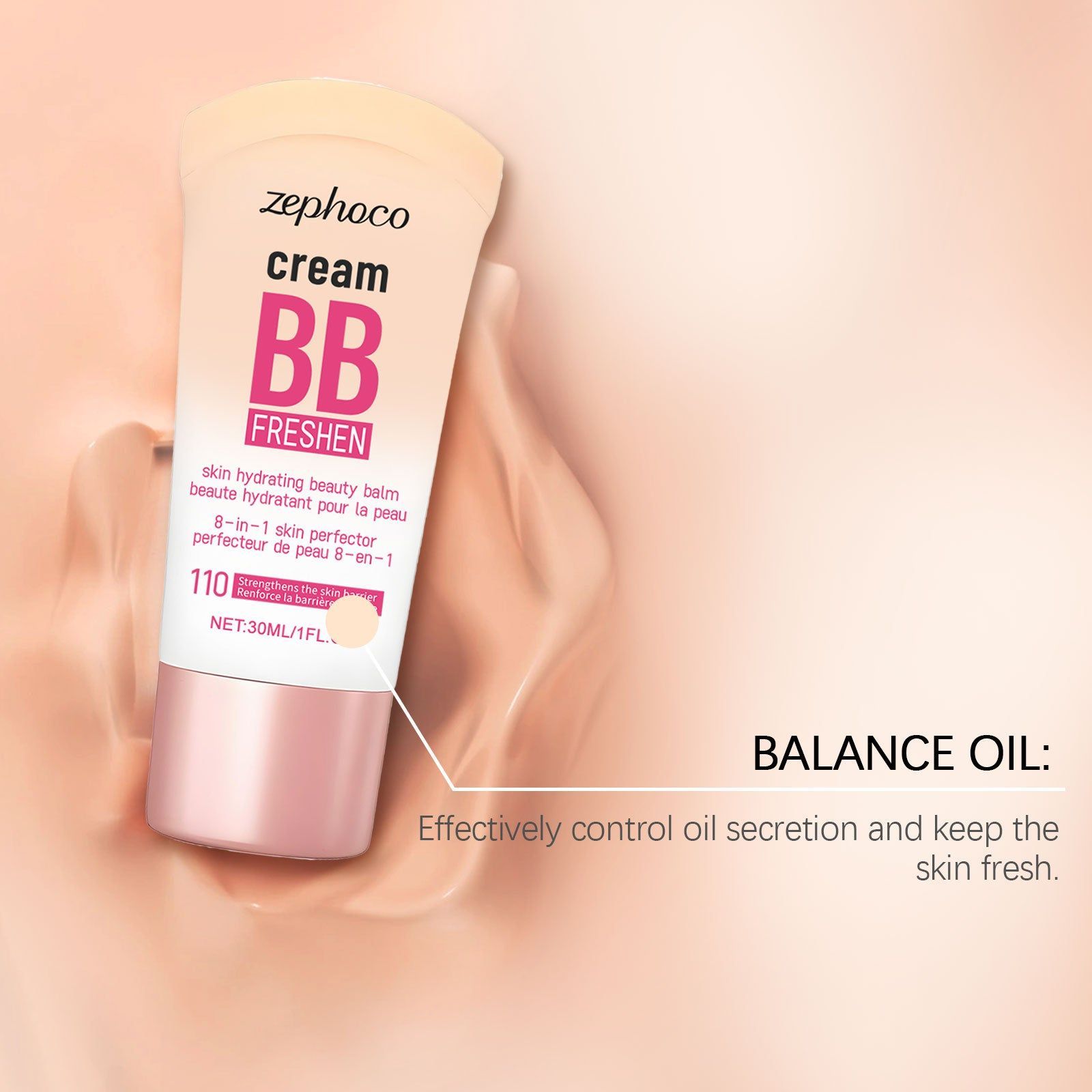 Brightening Concealer BB Cream for Dark Skin, Matte, Moisturizing, Oily & Dry Skin ,30ml