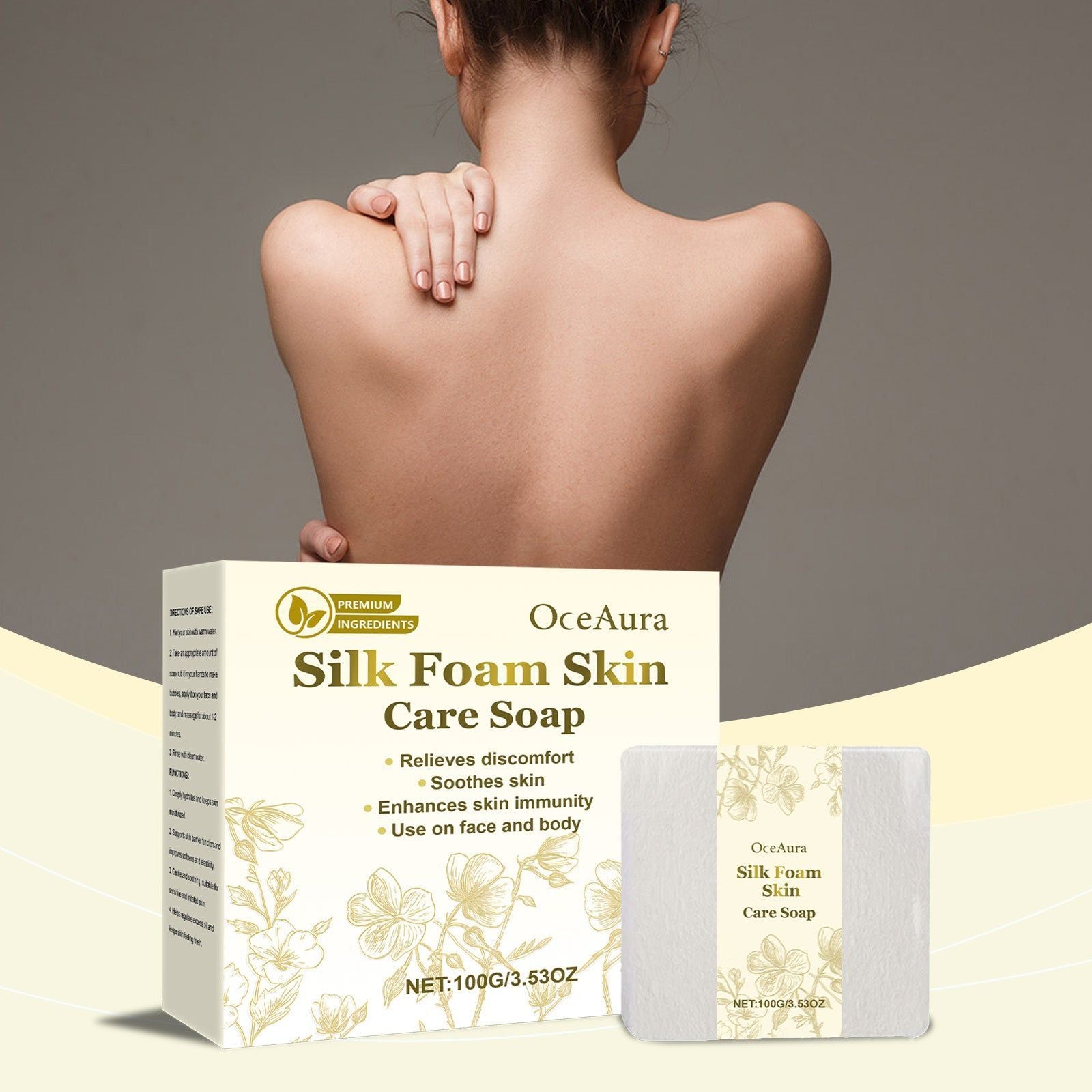 Cleansing Soap, Gentle Oil Control, Nourishing Moisturizer, Refreshing Skin ,100g