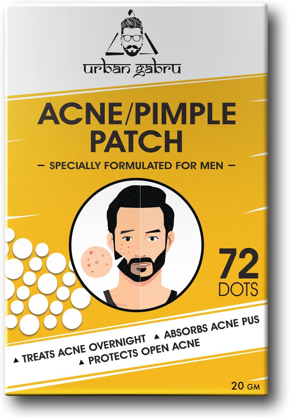 Urban Gabru Acne Pimple Patch - 72 Invisible Facial Stickers