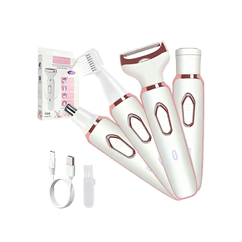 4-in-1 Women's Hair Removal Grooming Kit