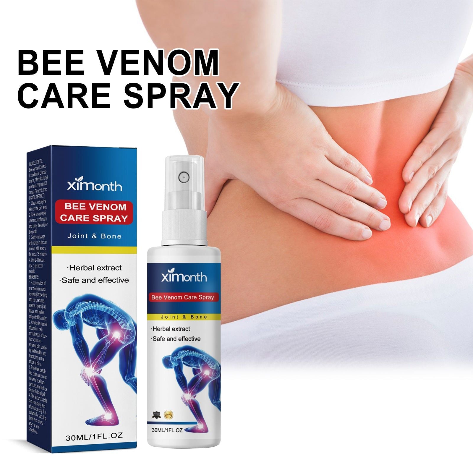 Bee Venom Joint Care Spray, Fast Relief for Pain, Swelling, Inflammation ,30ml