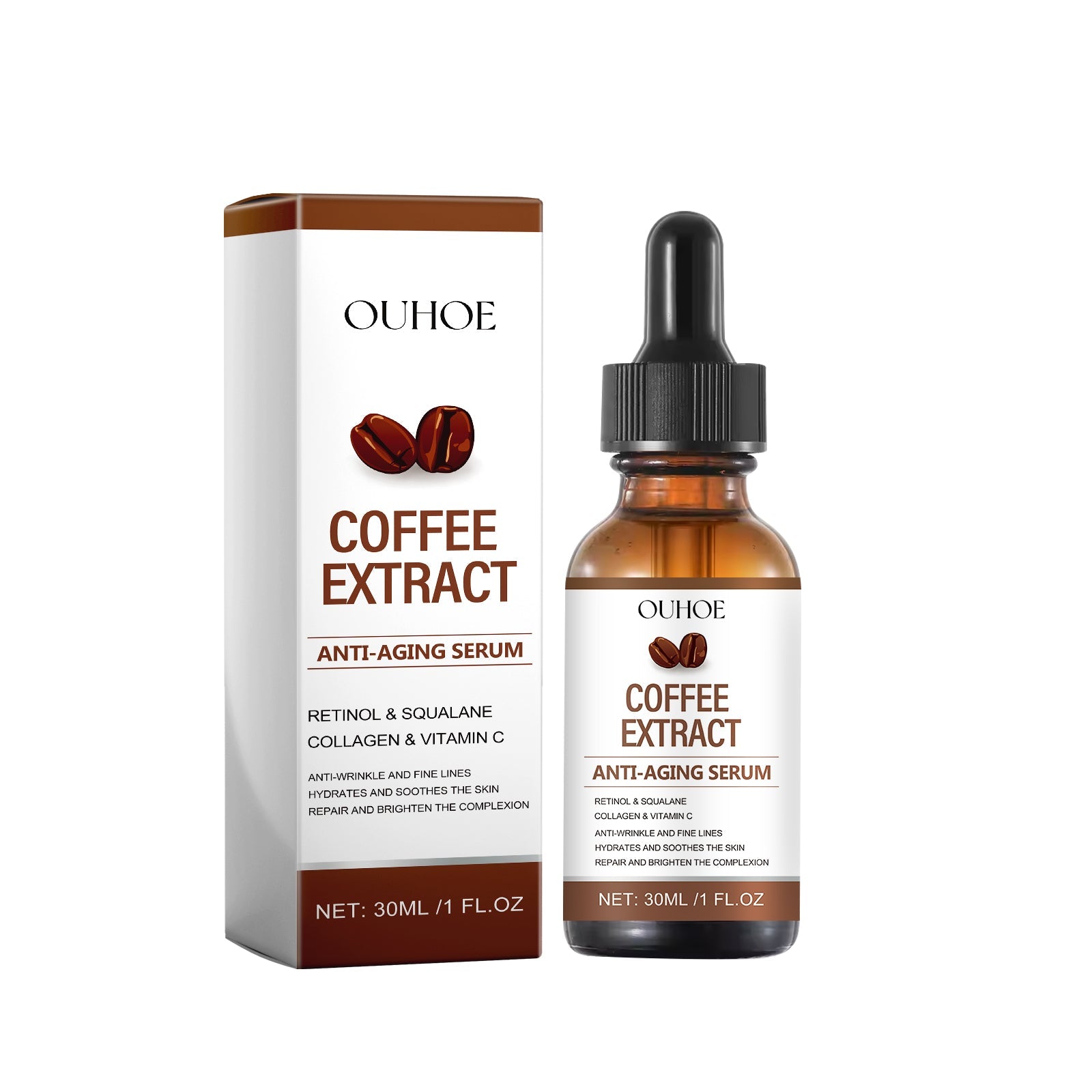 Revitalize Your Skin with Caffeinated Anti-Wrinkle Serum, Firms & Reduces Fine Lines ,30ml