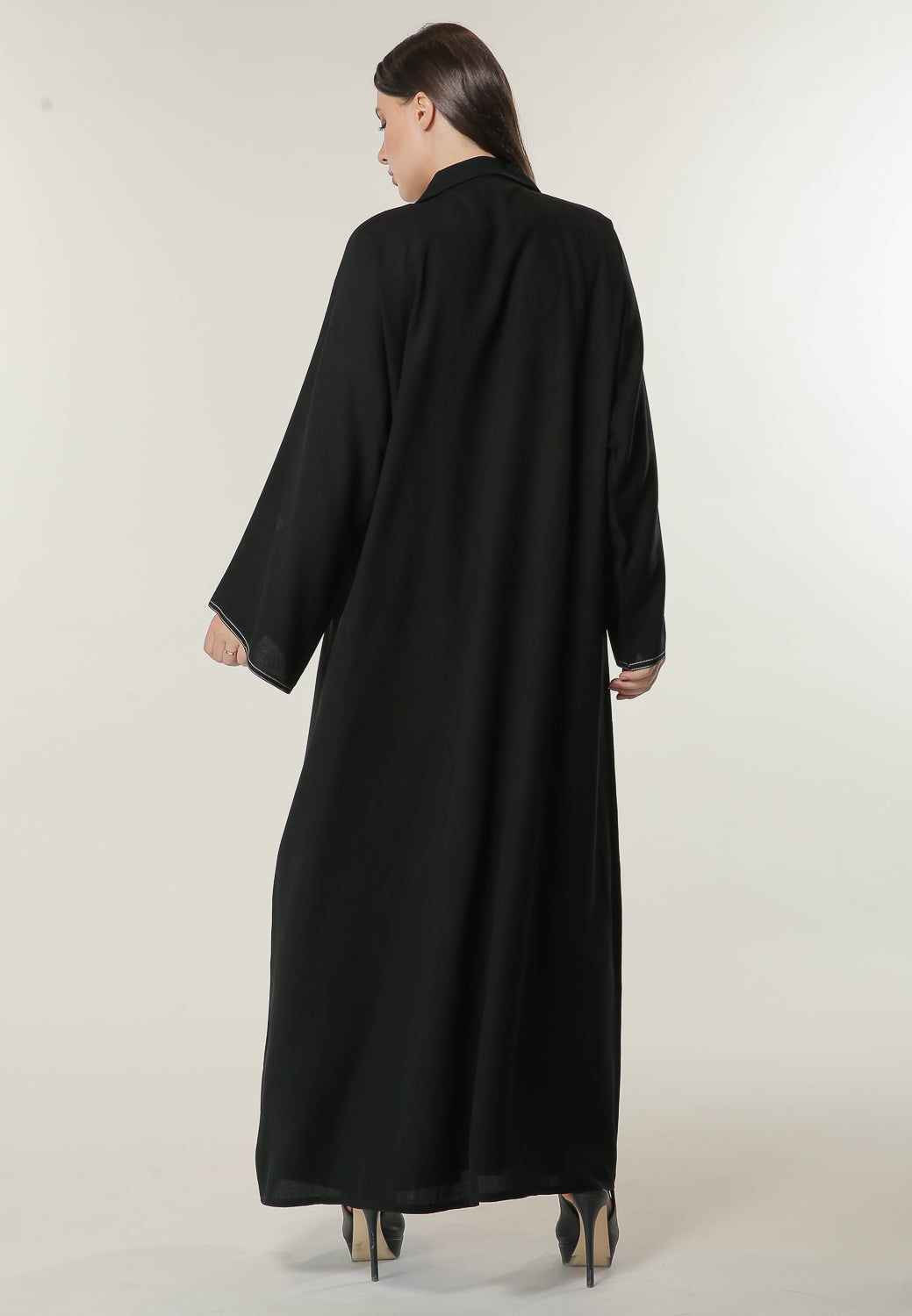 MOiSTREET Black Casual Abaya