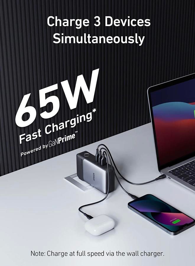 Anker 733  Power Bank 10,000mAh Black - A1651