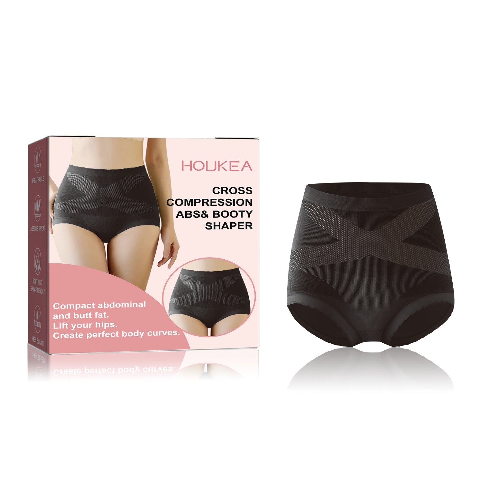 Boost Your Bodybuilding Look with High-Waisted Hip-Lift Panties for Perfect Posture ,1pcs