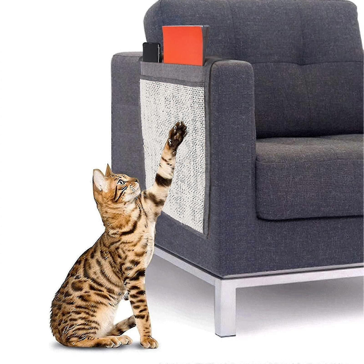 110cm Sisal Cat Scratching Mat With Storage Compartments