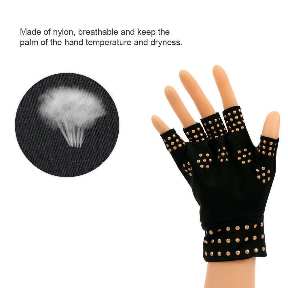 Fingerless Arthritis Compression Gloves Magnetic Therapy Gloves For Pain Relief