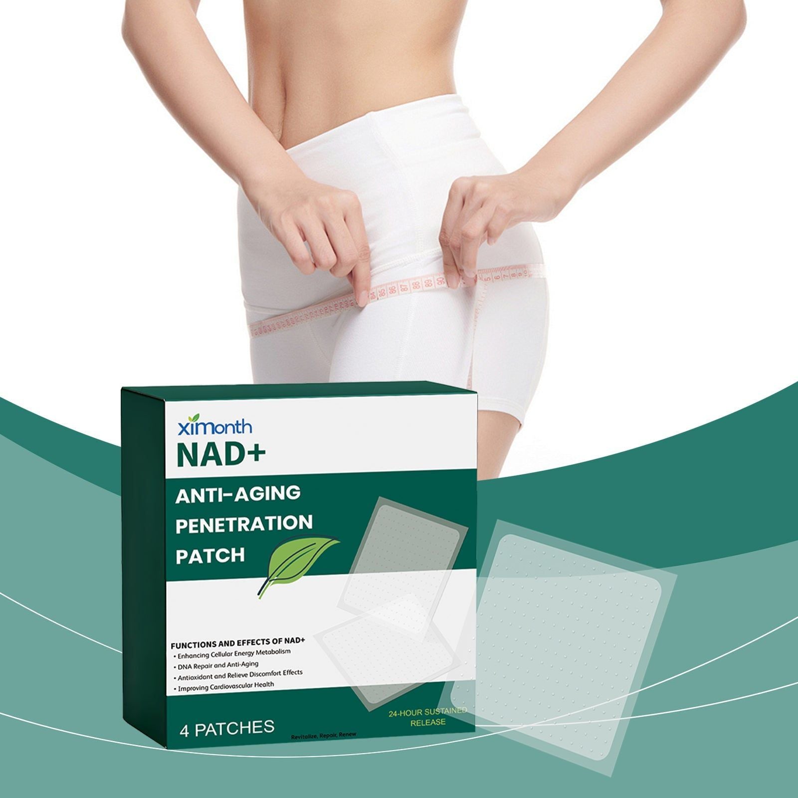 Body Care Patches, Anti-Aging, Skin Nourishing, Portable, Easy to Use ,4 patches