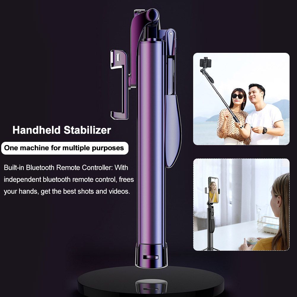 Selfie Stick Foldable Photography Stand Anti Shake Portable Bluetooth Stabilizer