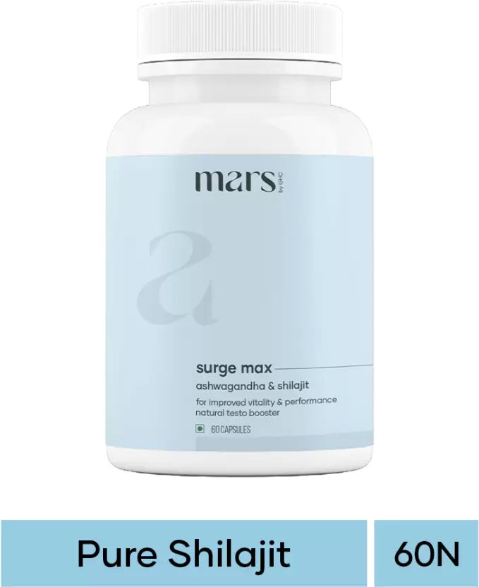 GHC Mars Surge Max Ashwagandha و Shilajit 60 كبسولة عبوة من 2