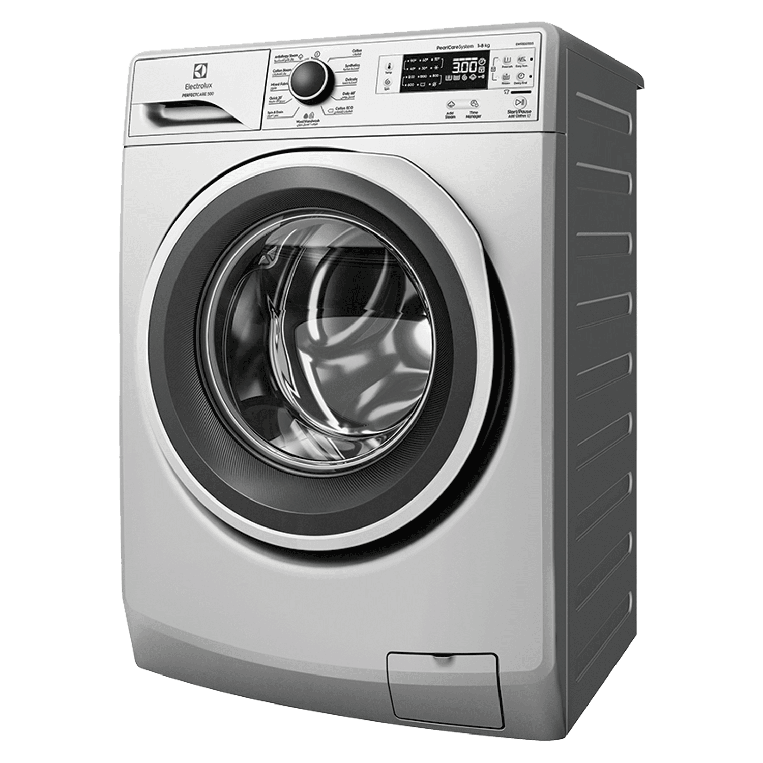 Electrolux EWF8241SS5 PerfectCare 500 Front-Load Washing Machine (Inverter Motor), Silver, 8kg