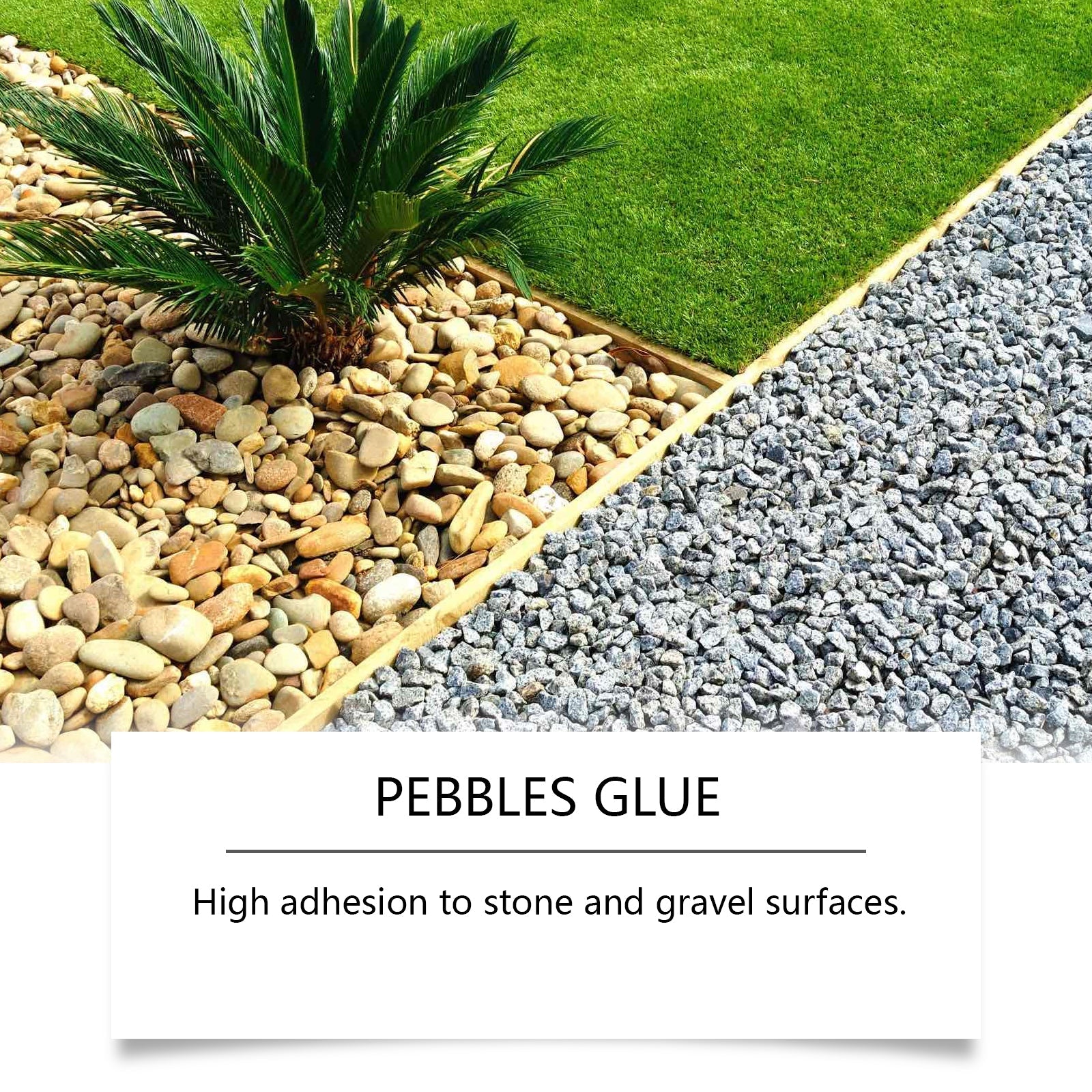 Premium Pebble Adhesive, Waterproof, Frost-Resistant Binding Agent for Stone, Tile, and Outdoor Decor ,120ml