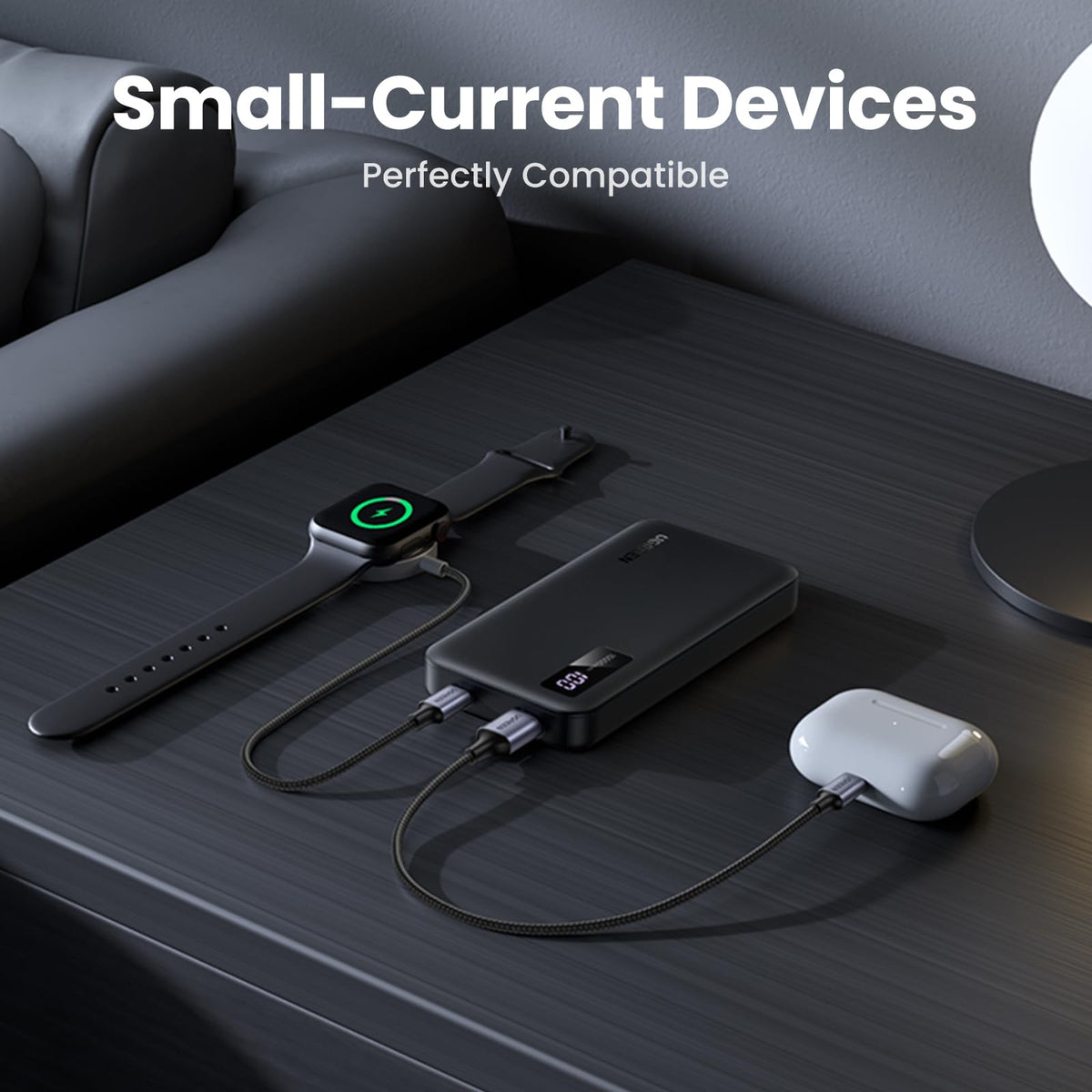 UGREEN PB311 10000mAh 22.5W Fast Charging Power Bank with USB-C and USB-A Ports, Black - Makasib Offer