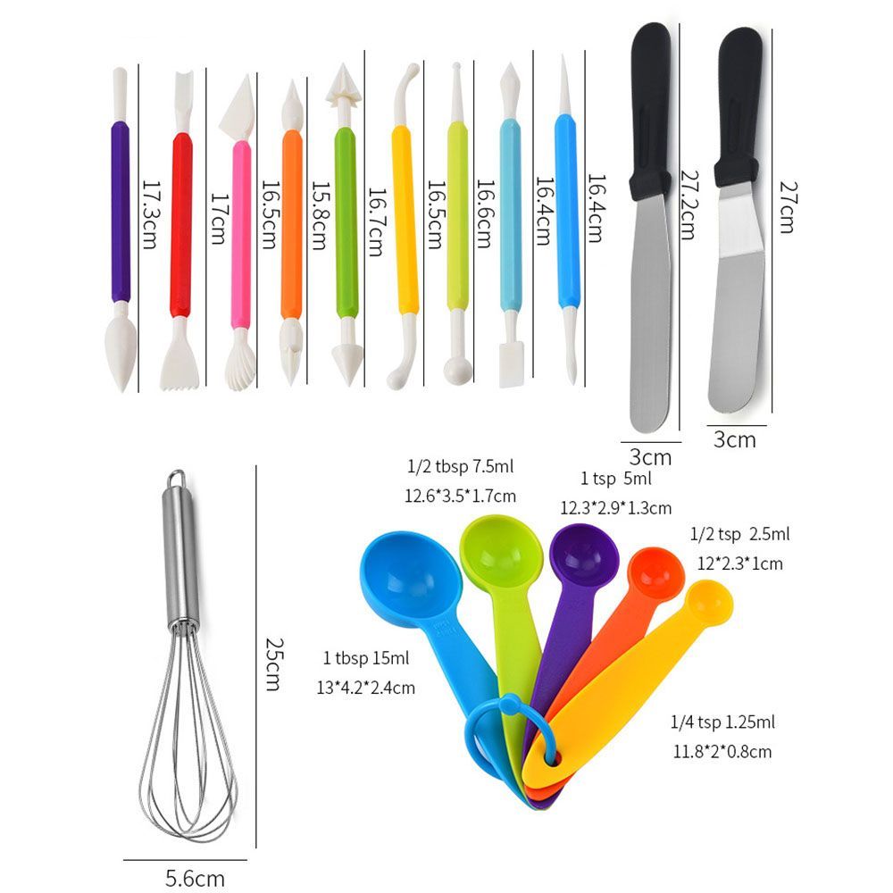 66pcs Cake Decorating Supplies Kit Baking Tools Stainless Steel Piping Set Turntable