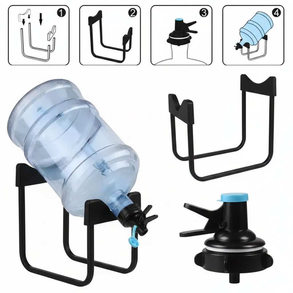Detachable Bottled Water Stand with Faucet