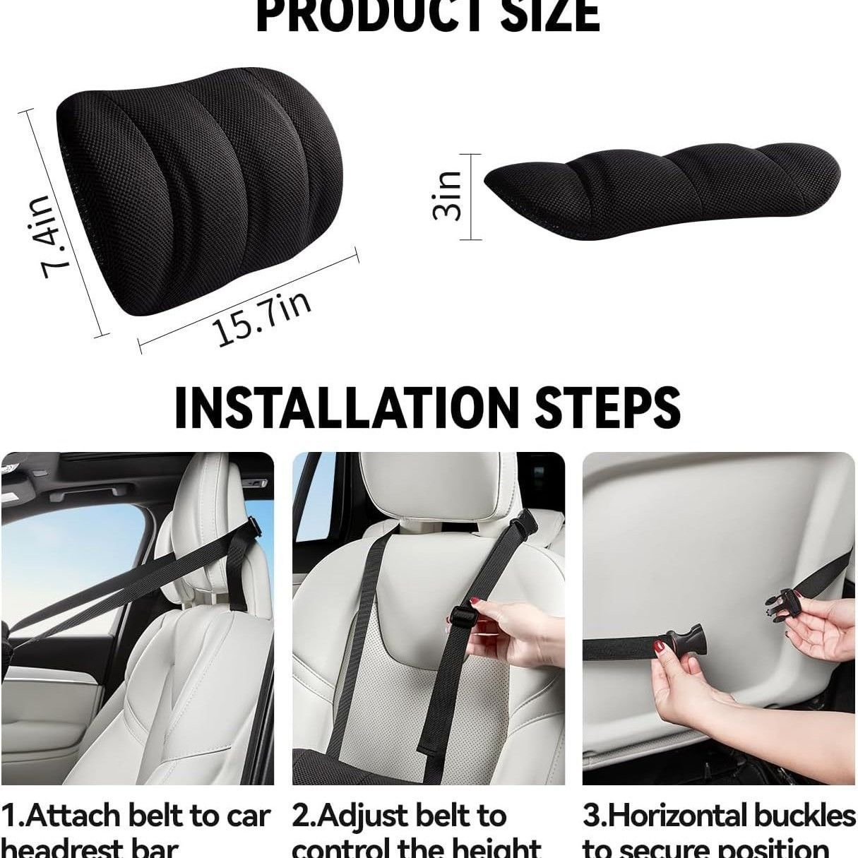 Lumbar Support Pillow Universal Car Seat Cushion for Car Office