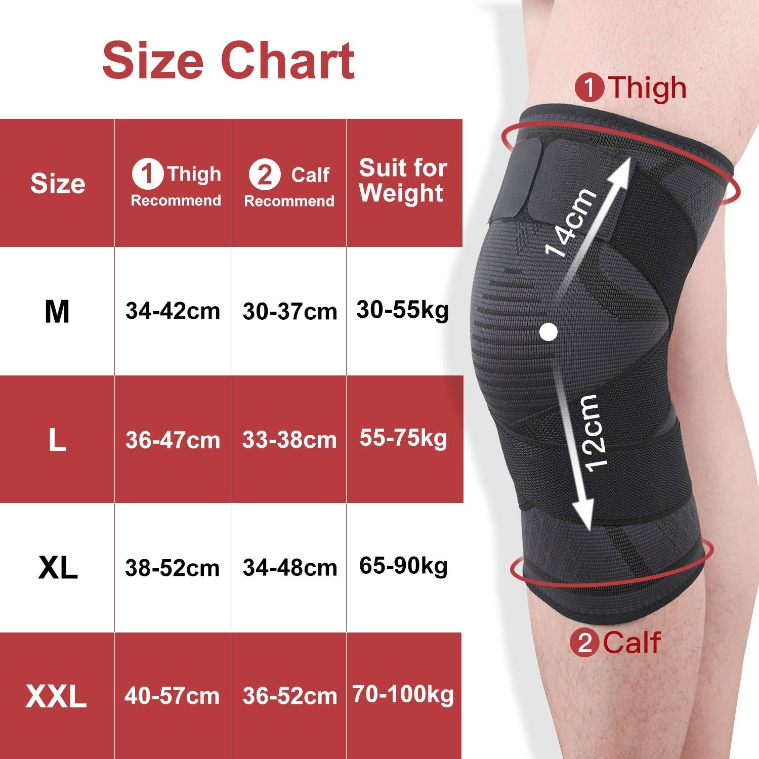 Sports Knee Pad Elastic Bandage Compression Breathable Knee Support Protector Brace