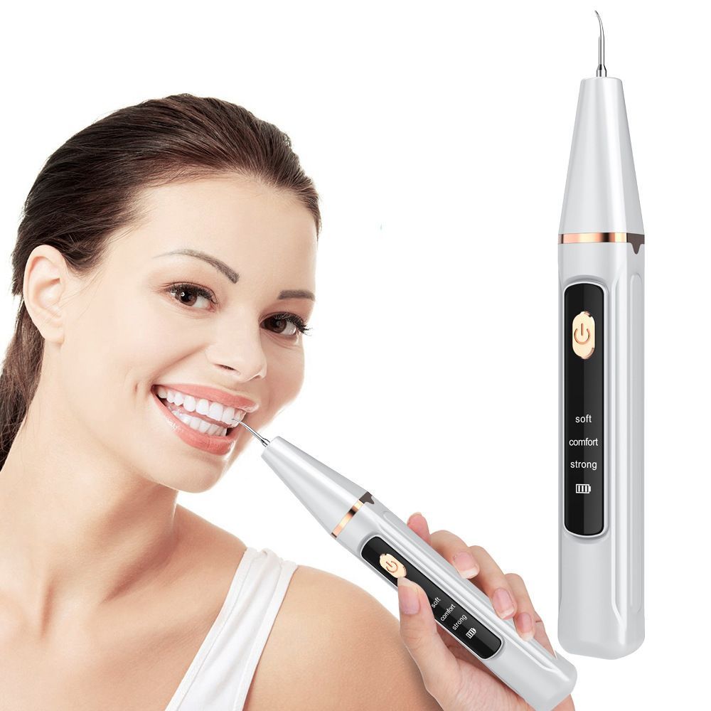 Ultrasonic Electric Tooth Cleaner Dental Scaler Stain Remover Teeth Cleaning Kit