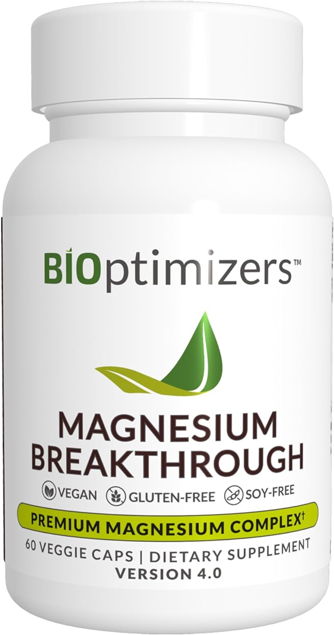 مكمل غذائي BiOptimizers Magnesium Breakthrough 4.0 (60 كبسولة)