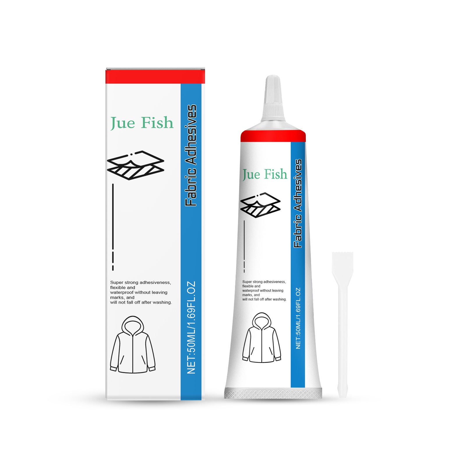 Transparent Fabric Adhesive, Waterproof Seamless Bond, Strong Long-lasting Fix ,1set