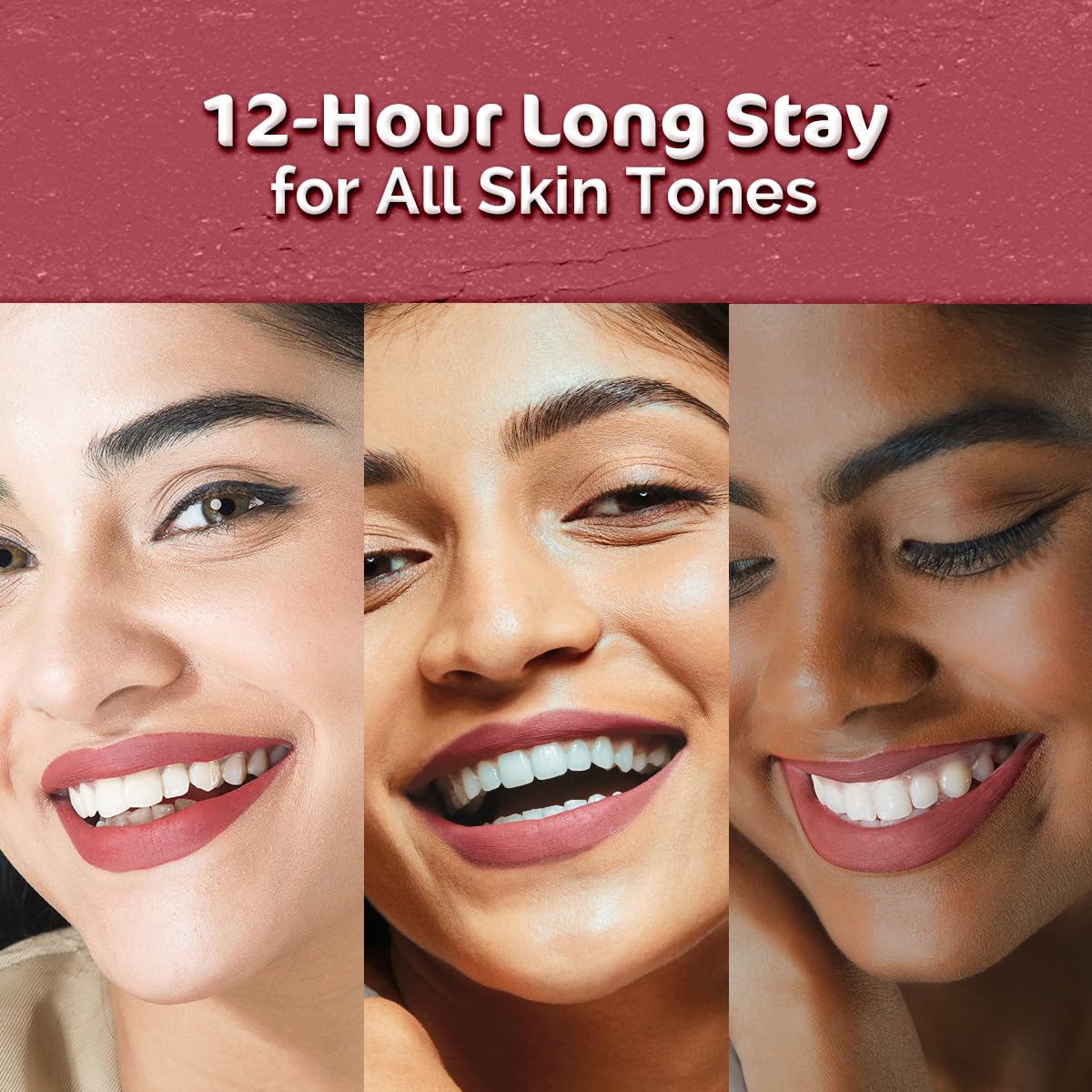 أحمر شفاه ماتي طويل الأمد من Mamaearth بزيت الأفوكادو وفيتامين E يدوم لمدة 12 ساعة - 01 كارنيشن نود - 2 غرام