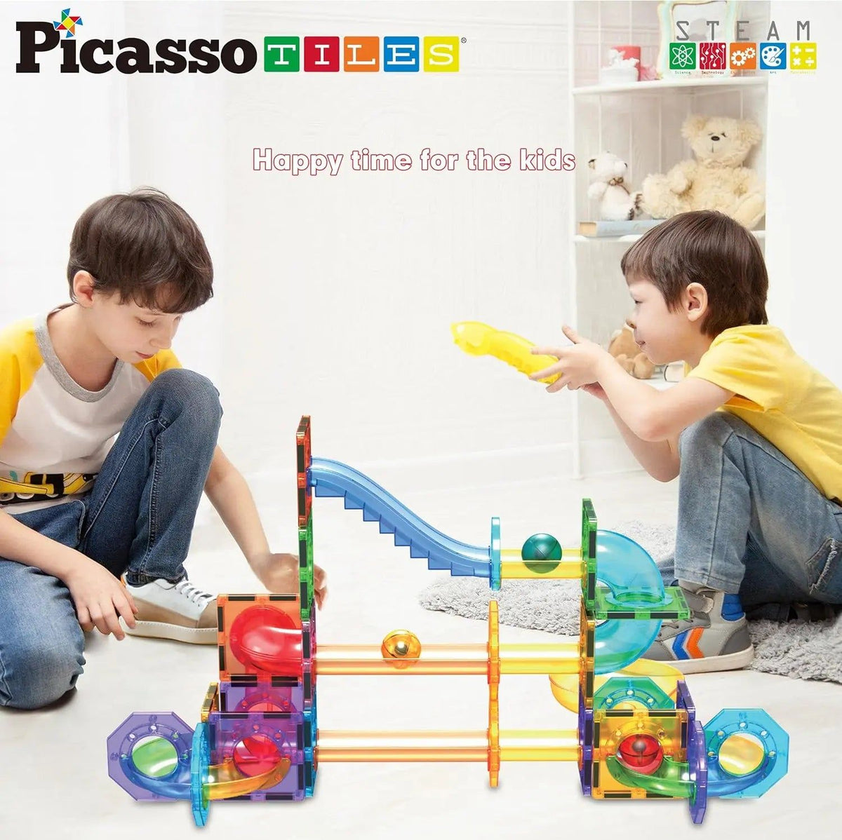 Magnetic Marble Run Set 60 pcs – PicassoTiles