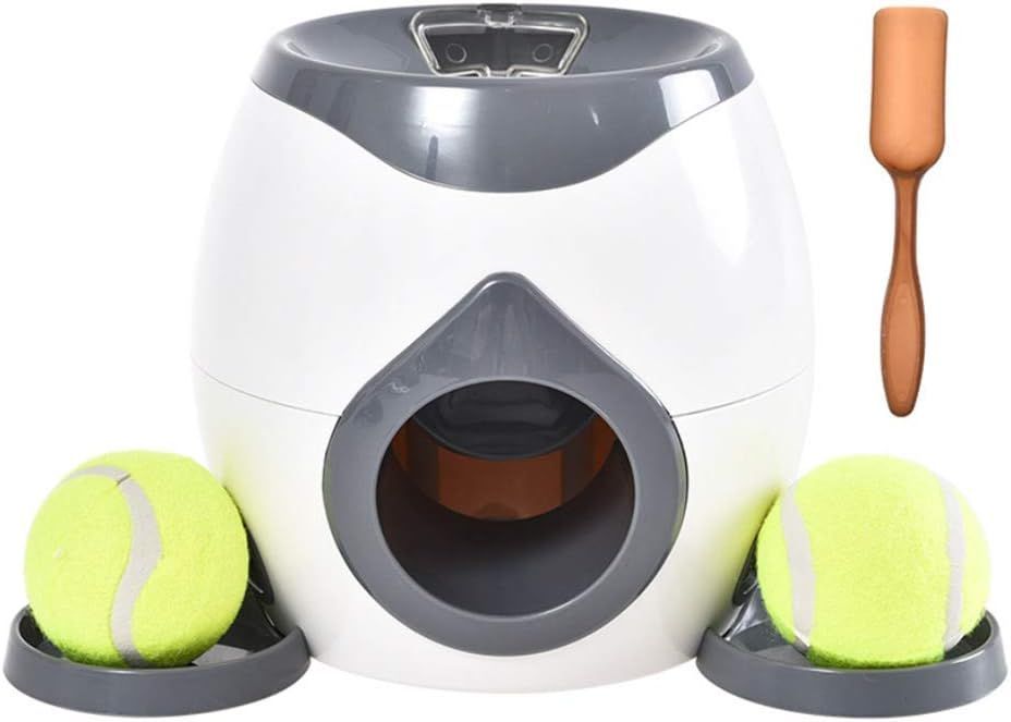Dog Tennis Ball Food Reward Machine Food Treat Dispenser Dog Puzzle Toy