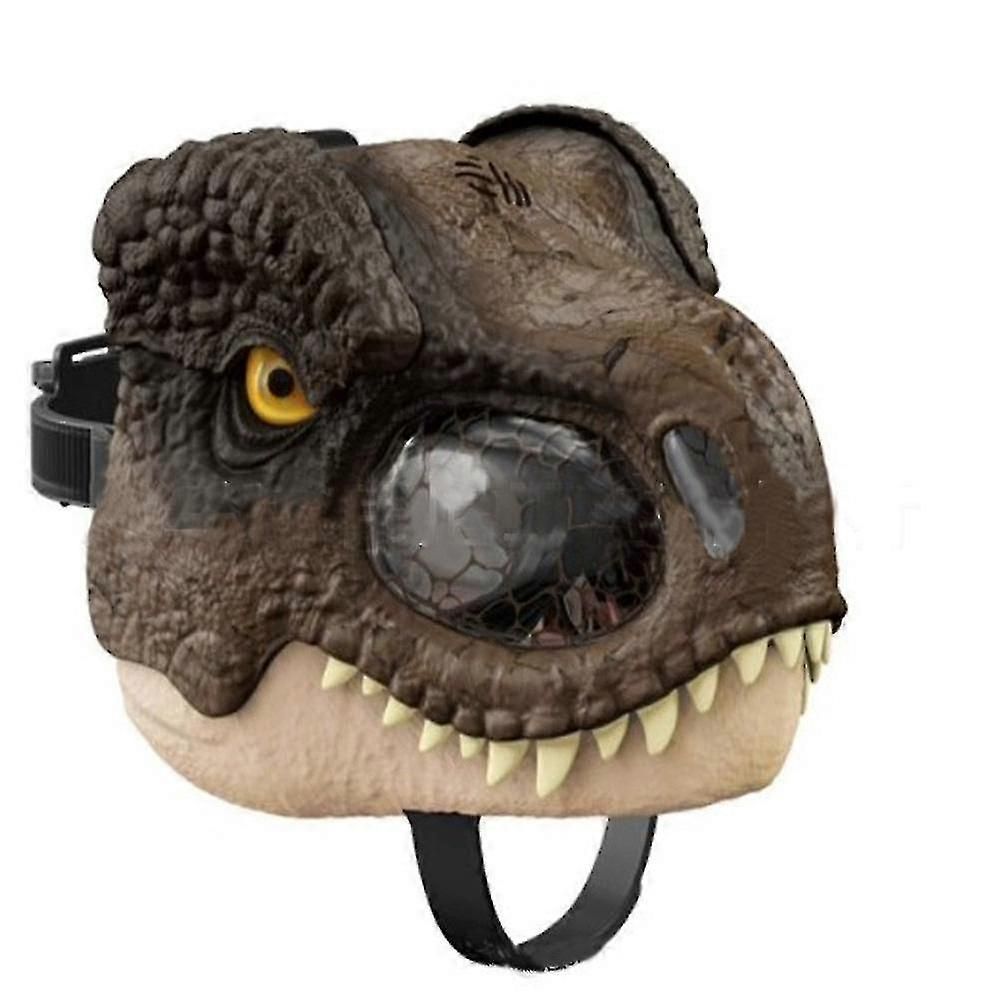 Jurassic World Dinosaur Mask Tyrannosaurus Rex Movable Mouth Halloween Party Novelty Mask Party Prop zxin