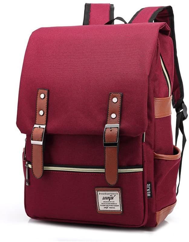 School Backpack Large Capacity Laptop Backpack Canvas Travel Storage Bag Work Knapsack