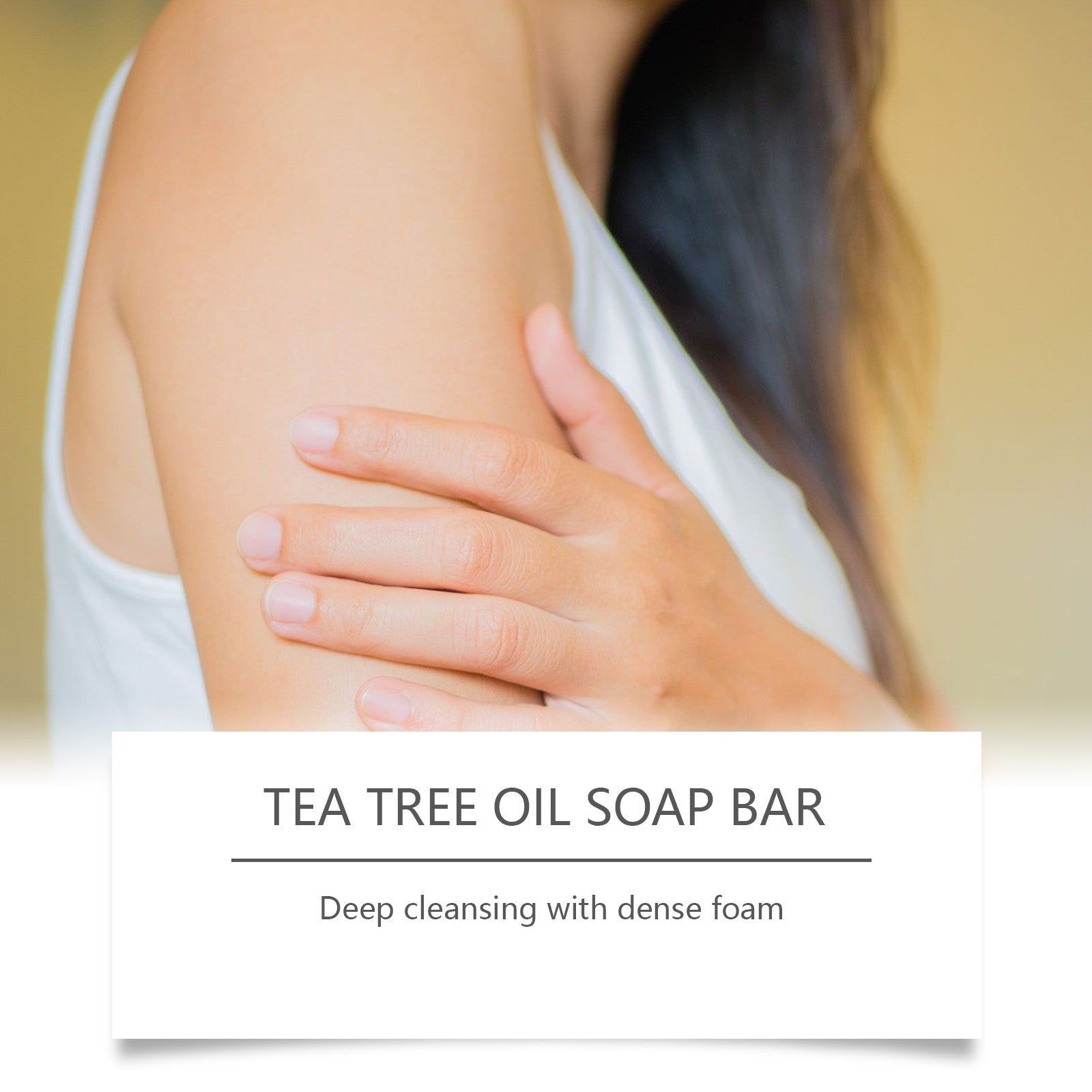 Body Cleansing Soap, Moisturizing, Gentle, Tea Tree Oil, Deep Pore Cleanser ,100g