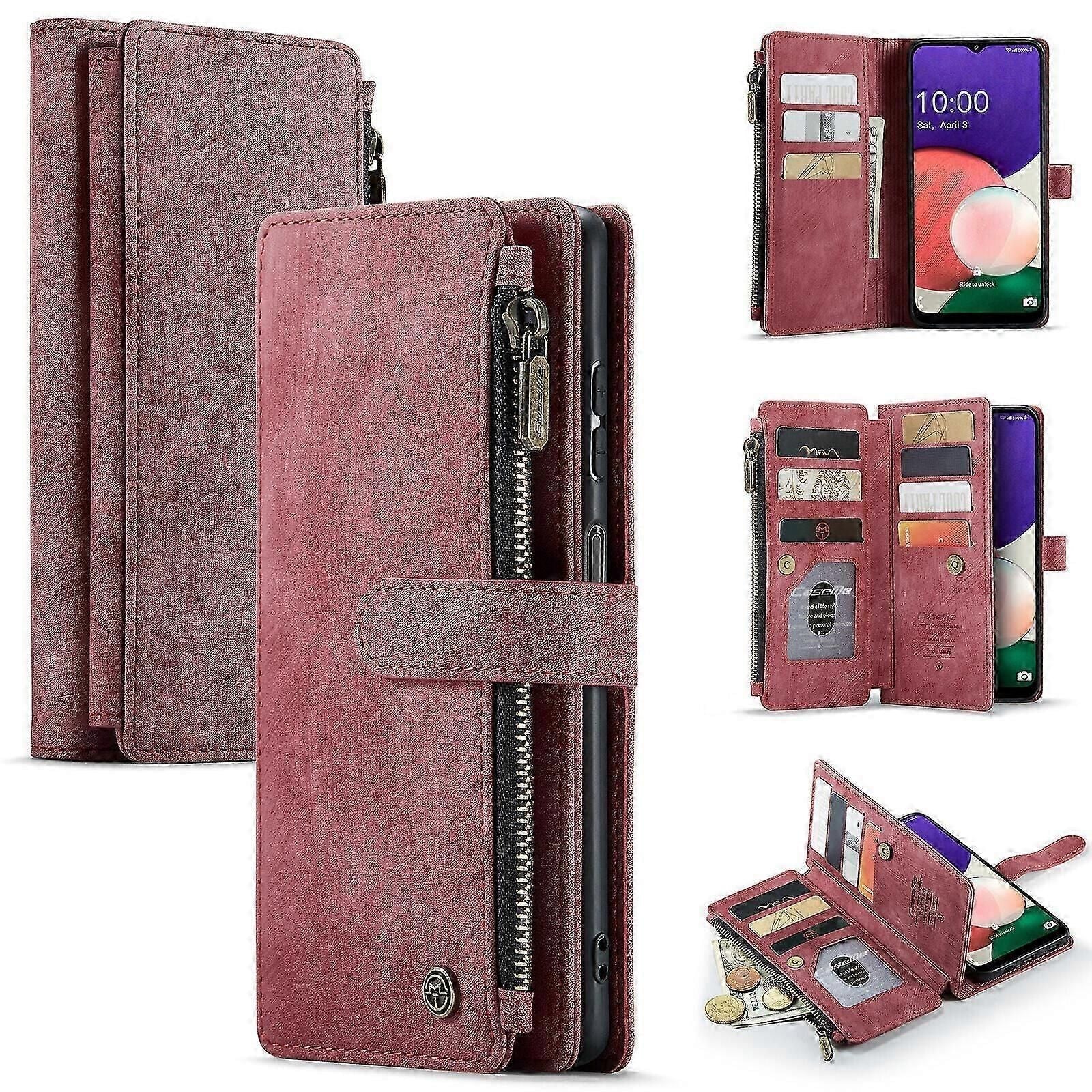 Pu Leather Wallet Case For Samsung Galaxy A22 5G With Magnetic Flip