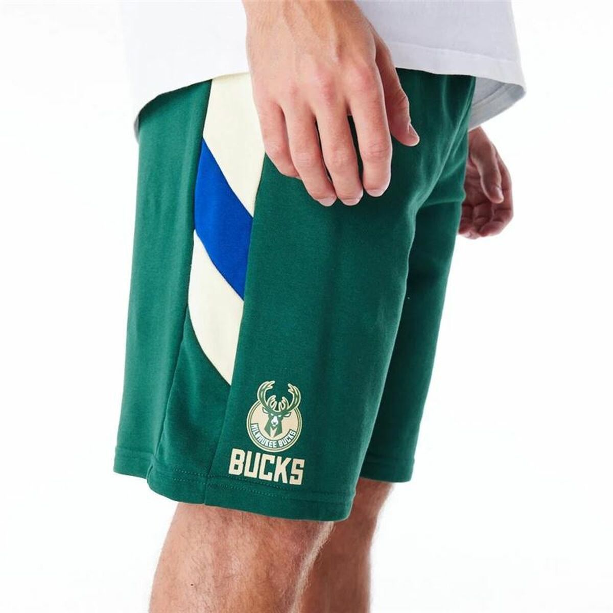 شورت رياضي New Era NBA Milwaukee Bucks أخضر