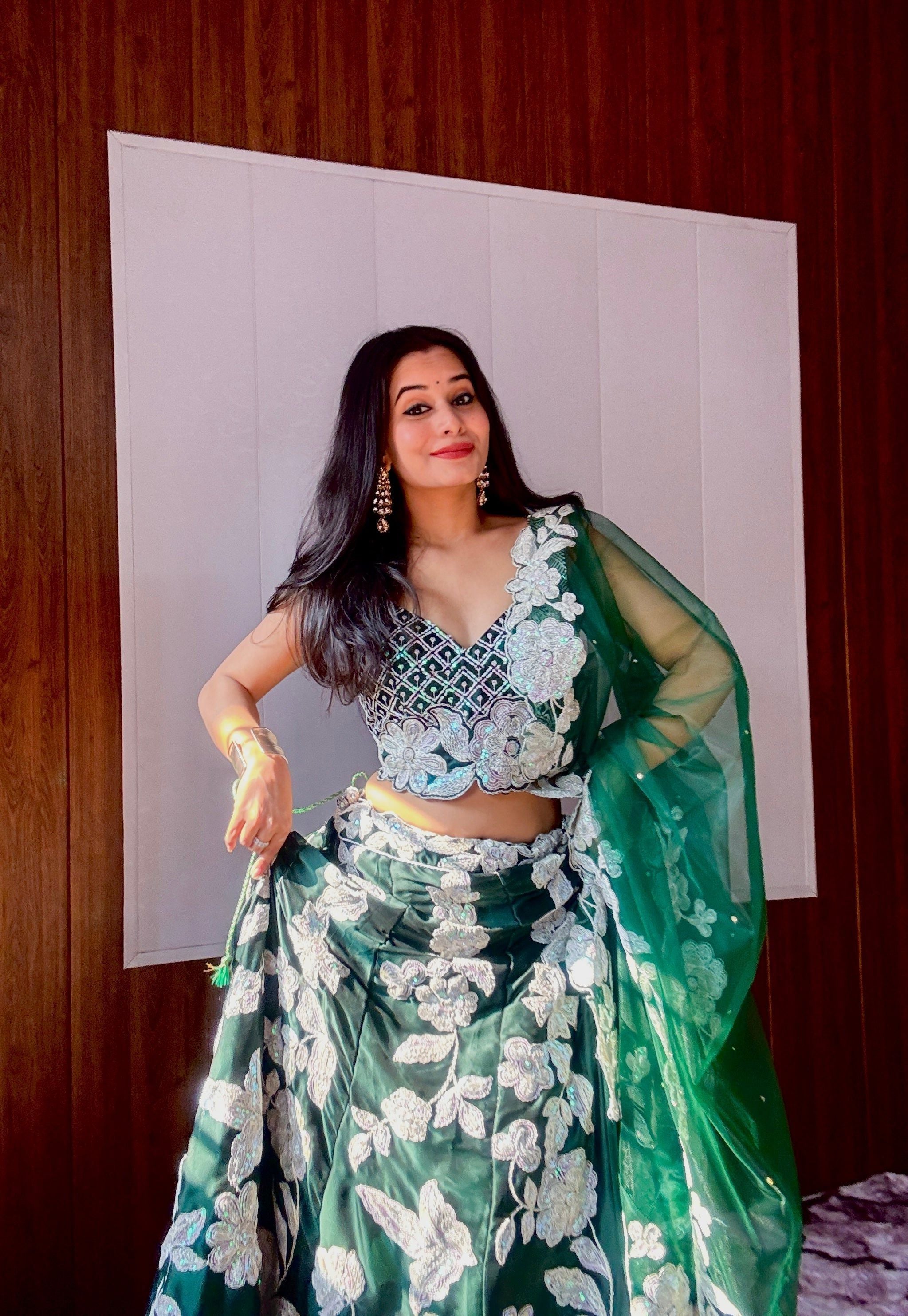 Party Wear Designer Lehenga Choli With Sequence & Dori Work