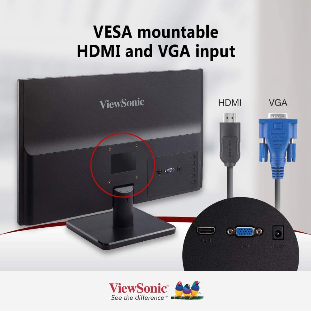 شاشة ViewSonic VA2223-H مقاس 22 بوصة بدقة Full HD من سلسلة MainStream