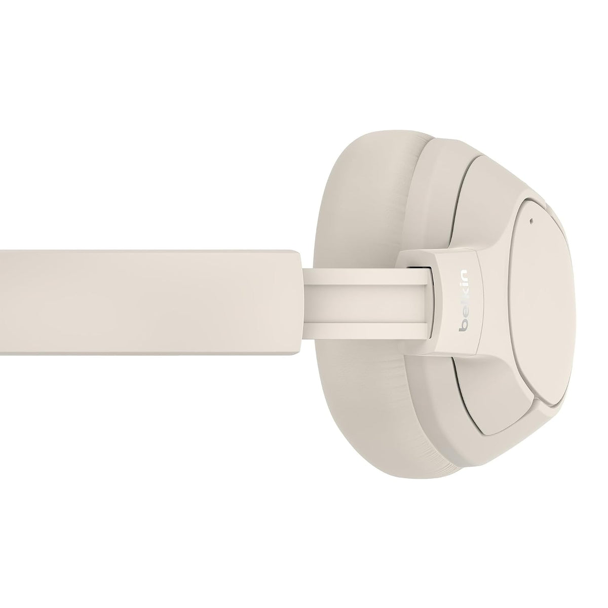 Belkin SoundForm Isolate Noise-Cancelling Wireless Headphones, over ear headphones with mic, Bluetooth headphones with 60H playtime, Sand