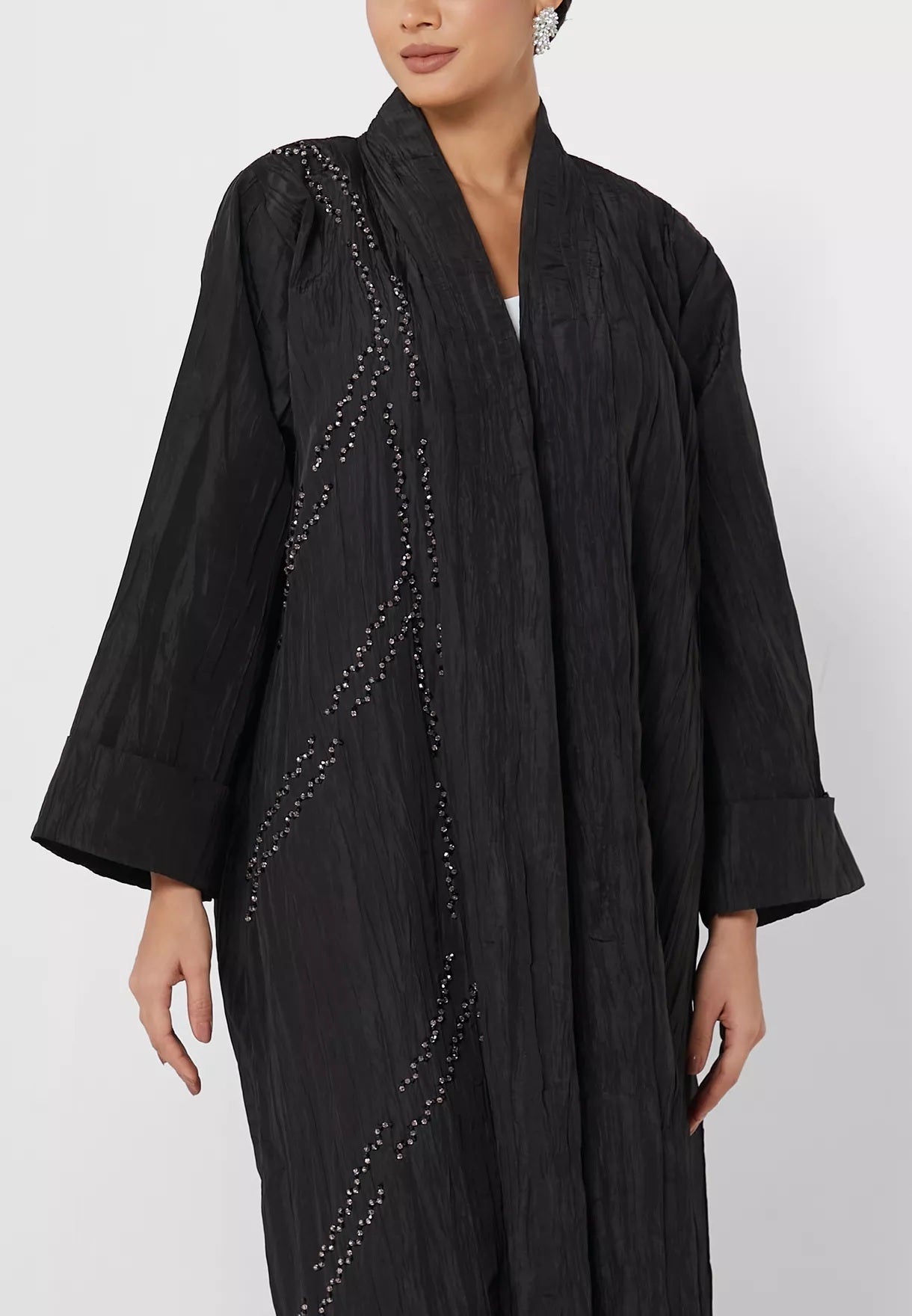 MOiSTREET Classic Black Abaya