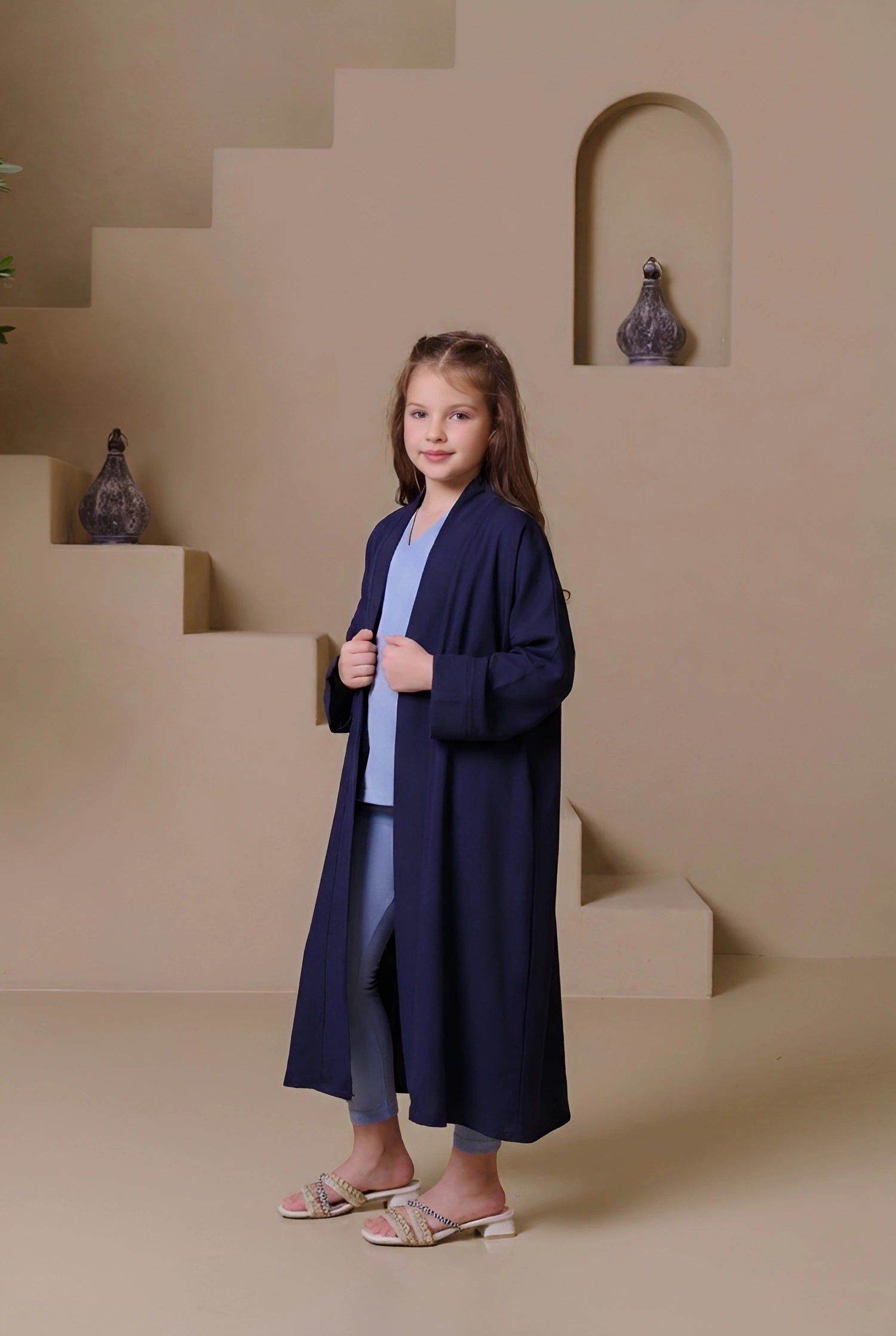 عباءة "مولو كلاسيك" للأطفال - أزرق داكن