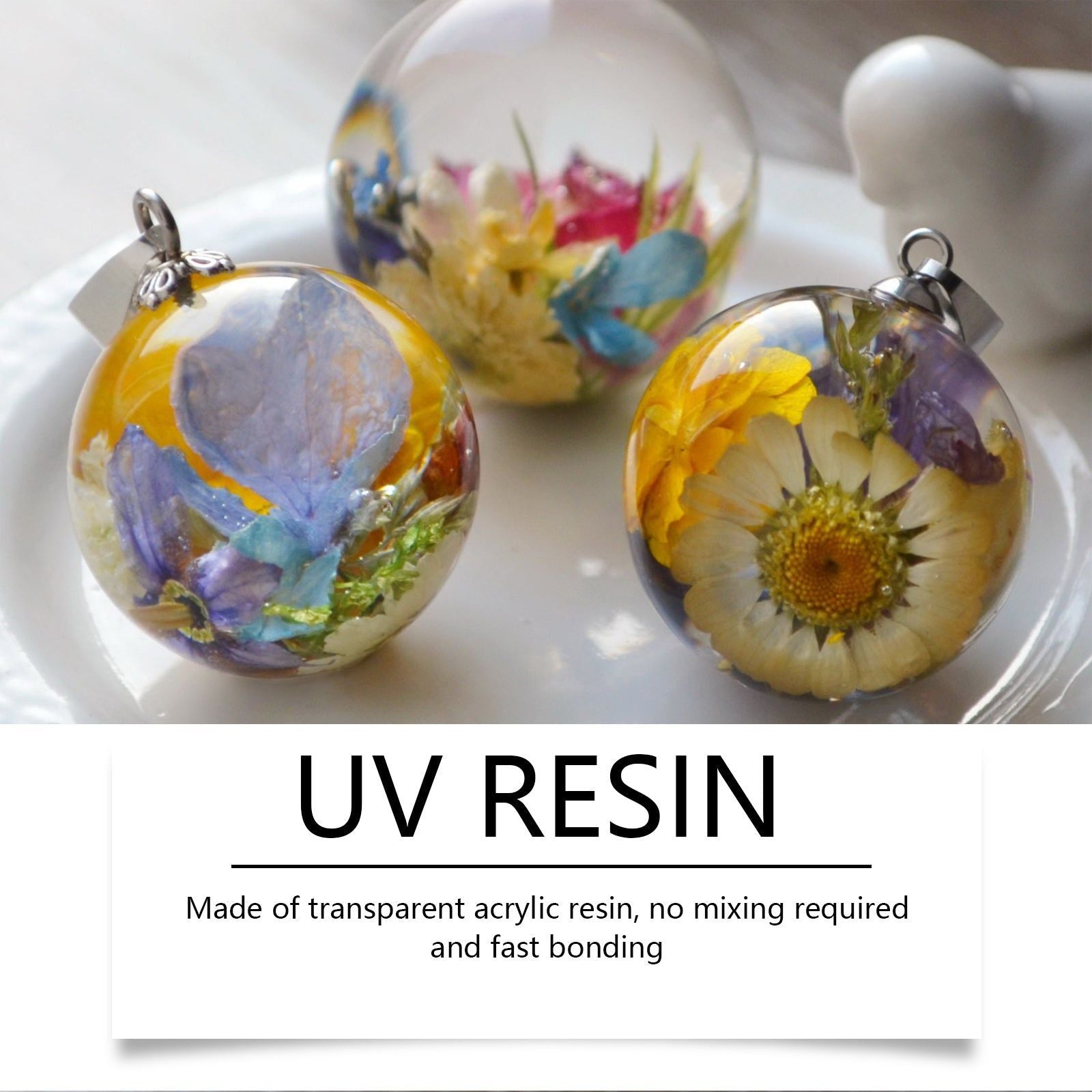 Create Stunning DIY Handmade Jewelry with Clear Resin Glue, Quick Dry, Waterproof ,100g