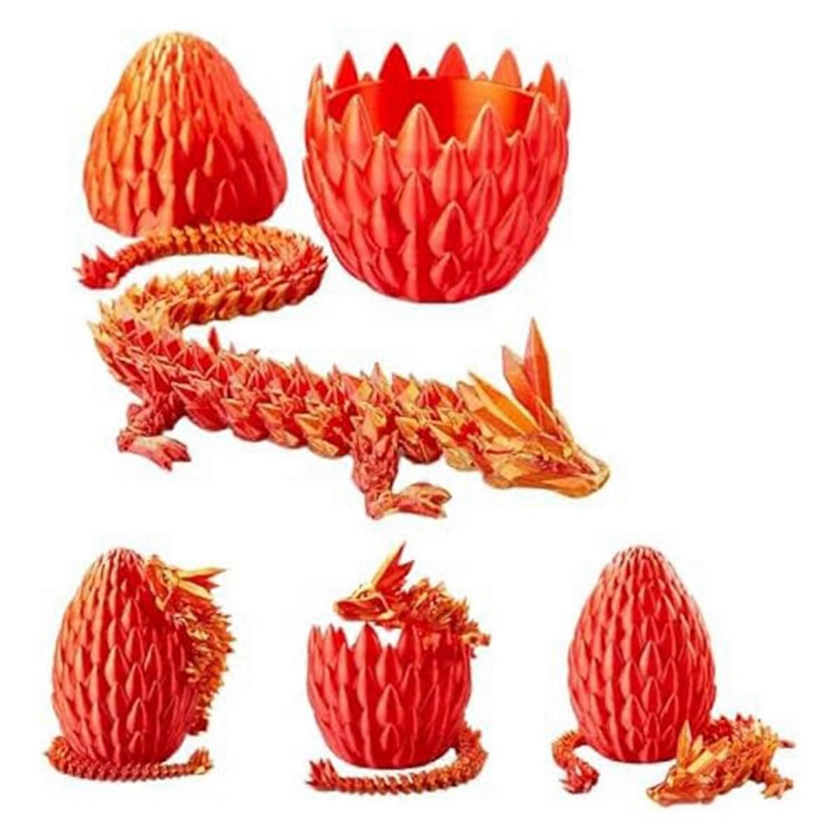 Easter Egg,12In Dragon Toy, Dragon Eggs with Dragon Inside,Green