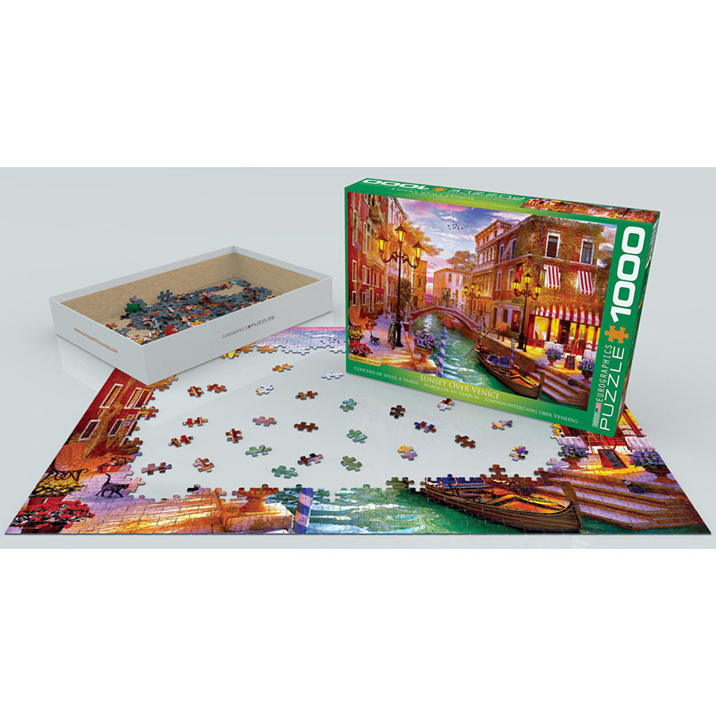 Sunset Over Venice 1000 Pieces Puzzle