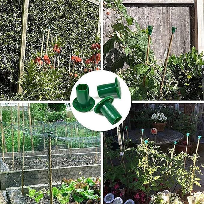 36Pcs Garden Safety Cane Caps Plastic Bamboo Cane Topper Protectors
