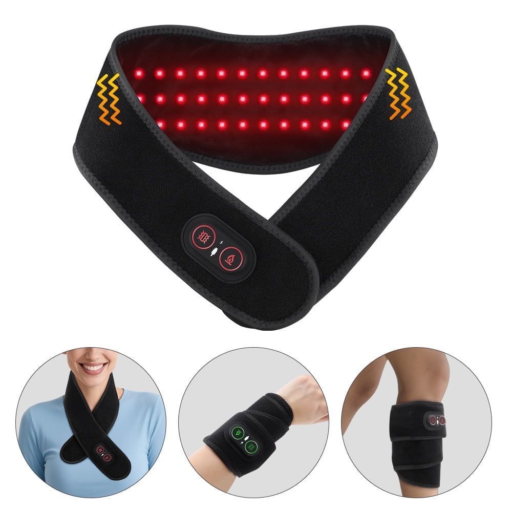Neck Heating Pad Rechargeable Heated Neck Wrap Cordless Neck Warmer with 3 Levels Heat