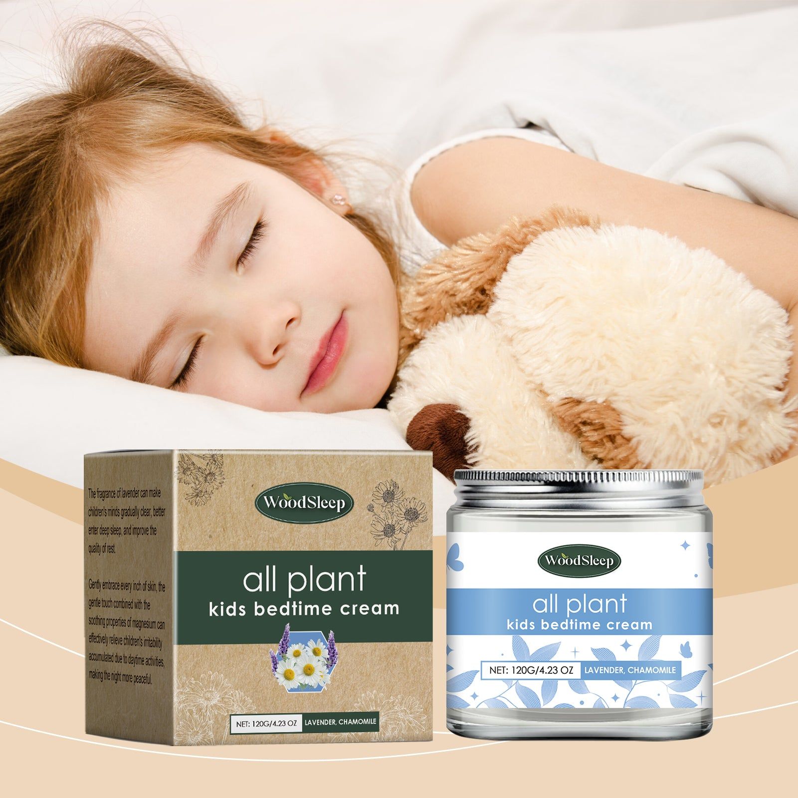 Deeply Moisturizing Children's Bedtime Lotion with Lavender, Relaxing, Gentle, Sleep Aid ,120g