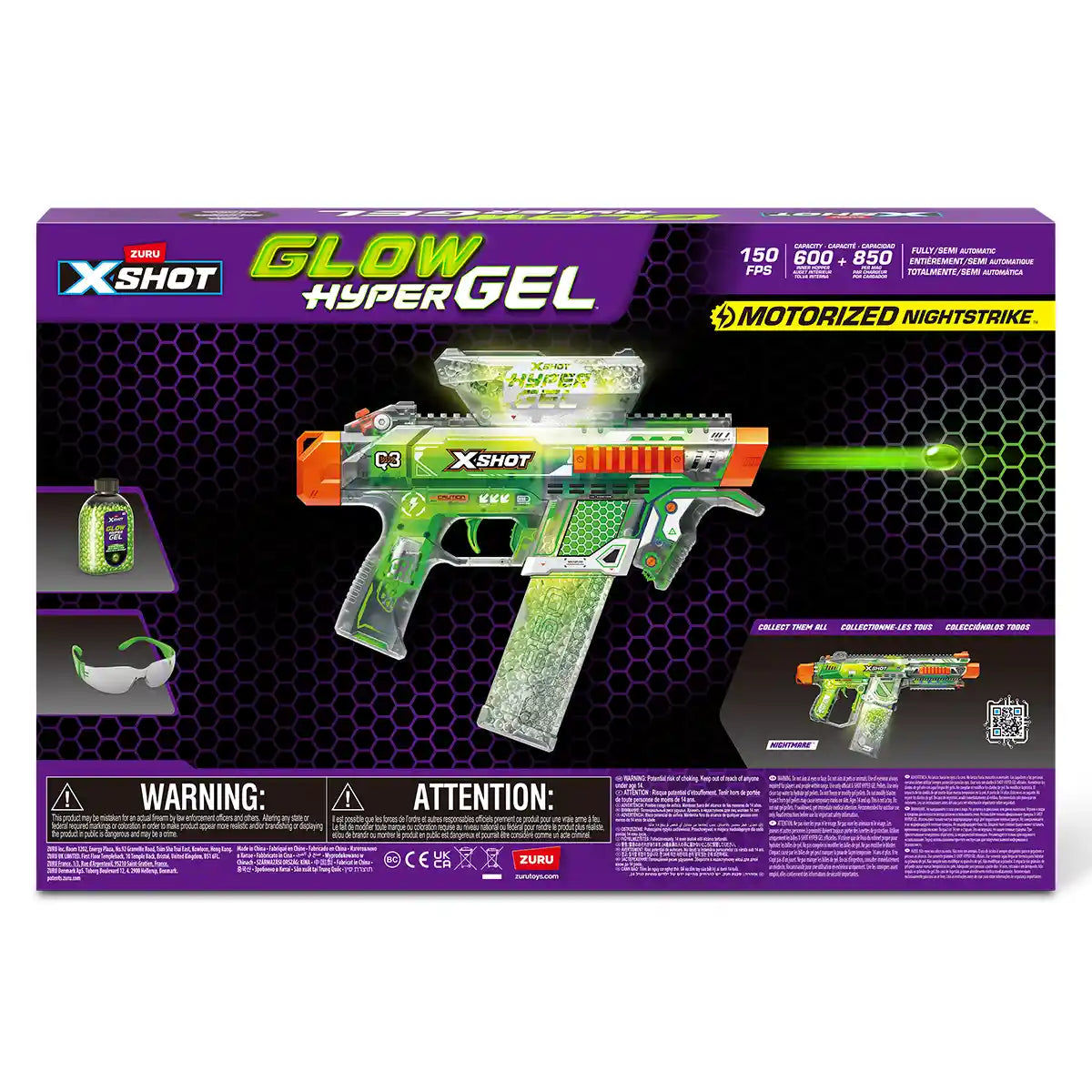 X-Shot Hyper Gel Glow In The Dark (Medium)
