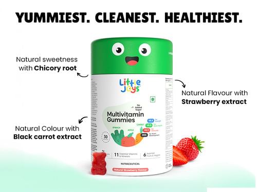 Little Joys Multivitamin gummies 7+ Strawberry Flavour 30 Gummies