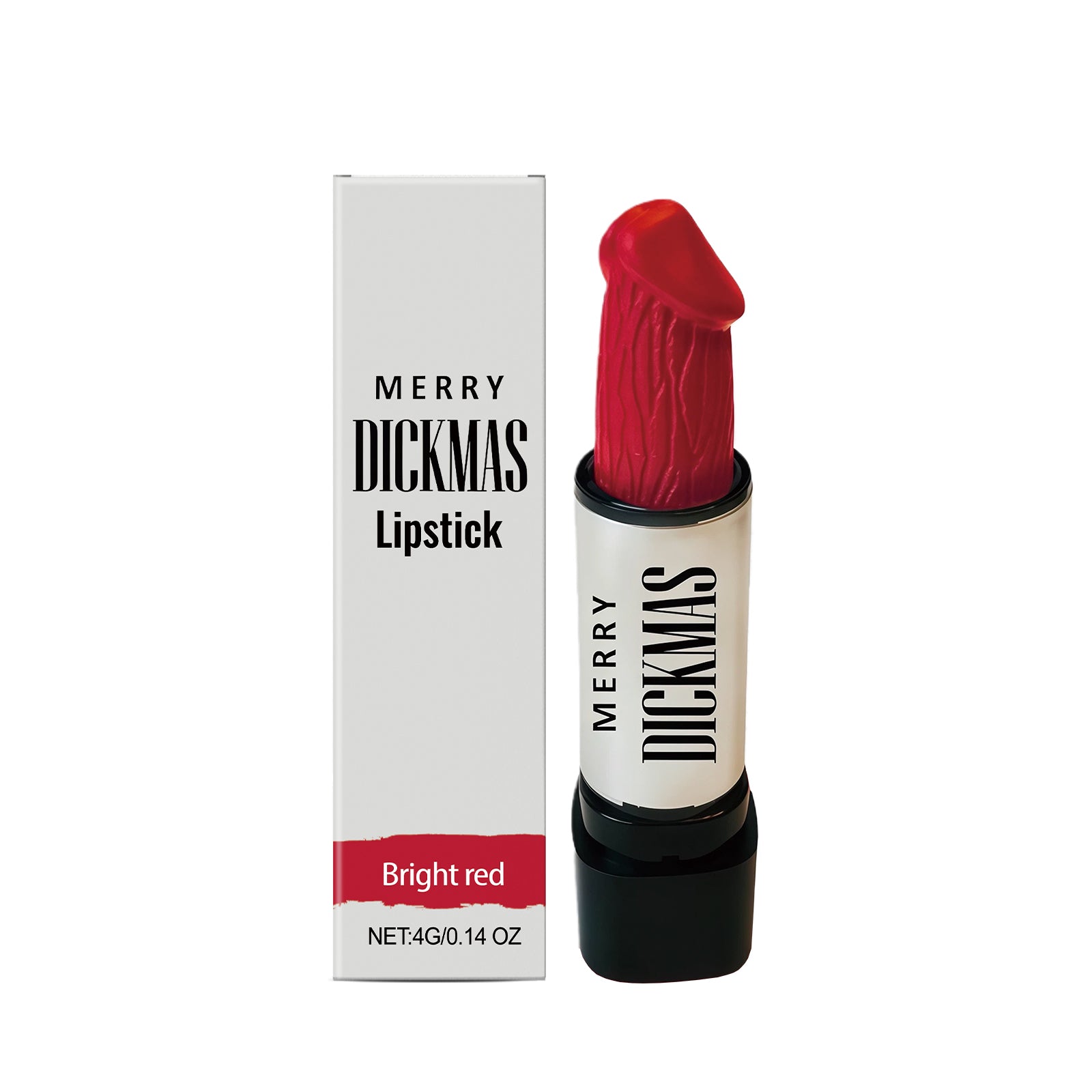 Bright Red Christmas Lipstick, Long-Lasting, Natural Makeup Look, Easy Application ,4g