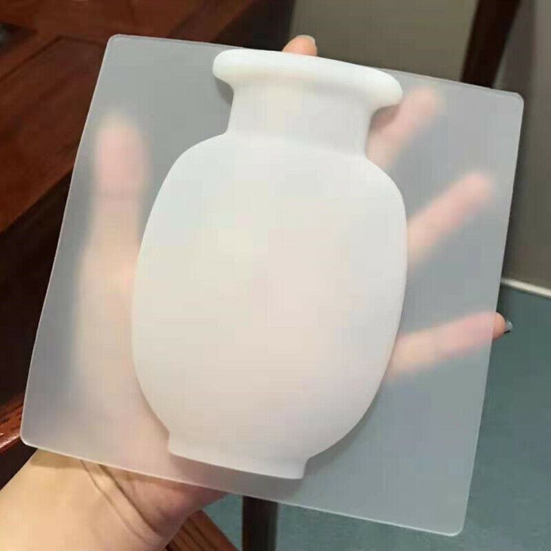2pcs Silicone Sticky Vase Magic Flower Plant Container Office Home Wall Decoration