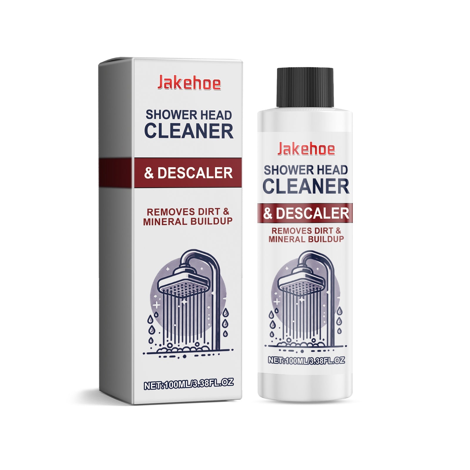 Decontamination Shower Head Cleaner, Remove Scale, Prevent Buildup, Easy to Use ,100ml