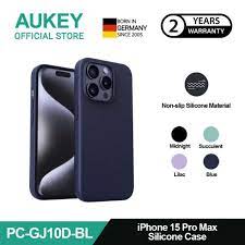 AUKEY PC-GJ10D حافظة هاتف مغناطيسية صلبة iPhone 15 Pro Max أزرق