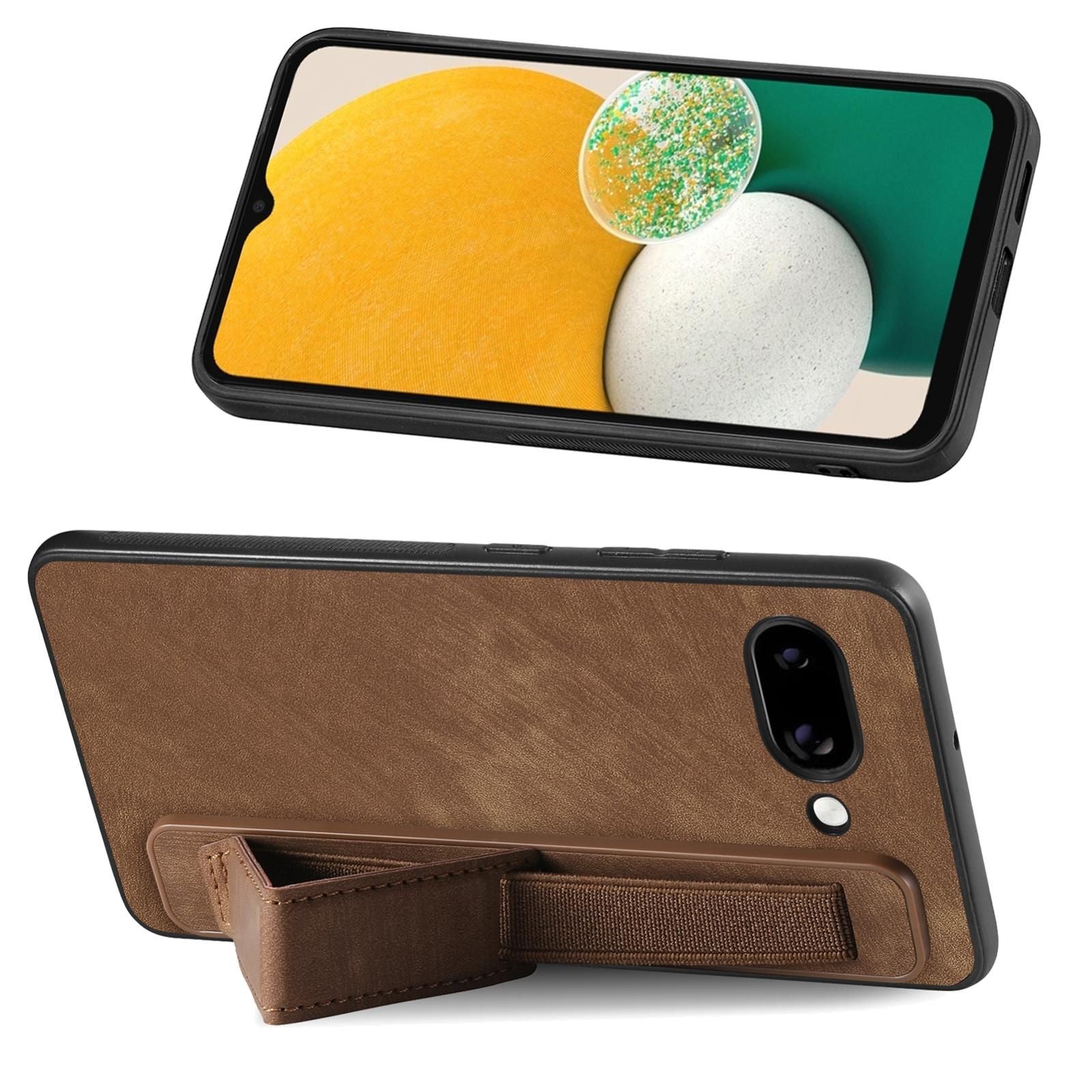 Retro Wristband Leather Case For Google Pixel 9a